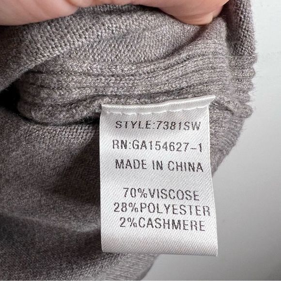 Joh Cashmere Grey Tunic Sweater - Picture 4 of 5